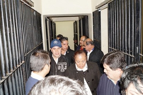 Visita del alcalde a las instalaciones de seguridad