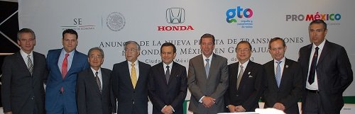 Anuncia el gobernador, Miguel Márquez Márquez, nueva planta de transmisiones de Honda México en Guanajuato.