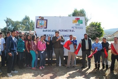 En su mensaje el presidente municipal Retiz López expreso su compromiso con los habitantes de cada una de las comunidades