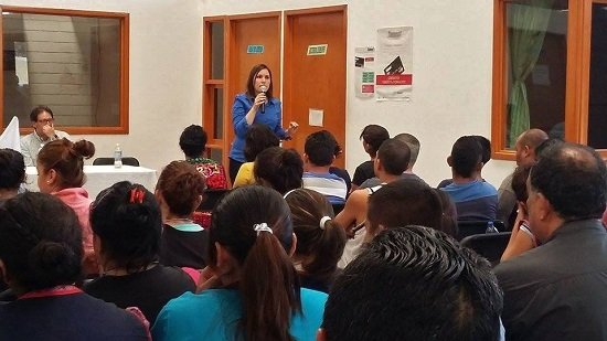 Alejandrina Lanuza Hernández presentó su plan de trabajo en el eje de economía