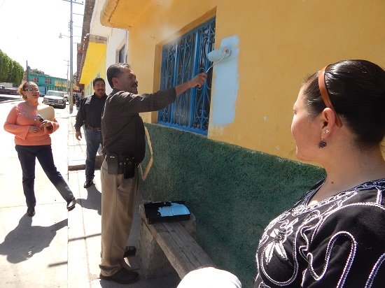 El arranque se realizó en la explanada principal de la comunidad de San Nicolás de la Condesa, siendo esta una de las localidades beneficiadas tales como; La Moncada, Charco Largo, Panales Jamaica, Panales Galera, Llano Grande, El Terrero, Minillas, Huapango, Ojo de Agua de Nieto, Providencia de la Noria y La Noria de Gallegos. En dichos lugares les otorgaron a la ciudanía pintura de diversas tonalidades, así como una charola para facilitar el trabajo de la rehabilitación de las fachadas.