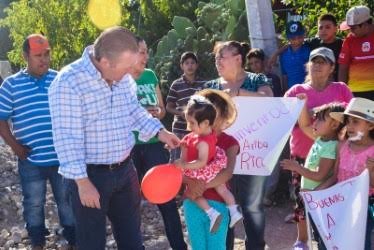 En su intervención el Presidente Municipal Ricardo Villarreal García destacó las ventajas de tener un acceso fácil