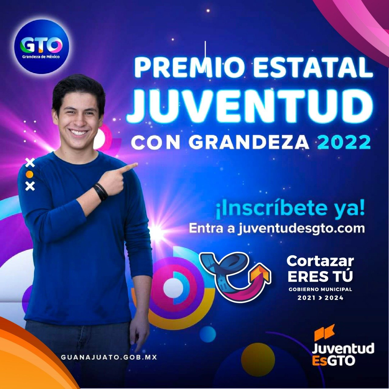 INVITAN A CORTAZARENSES A PARTICIPAR EN PREMIO ESTATAL DE LA JUVENTUD